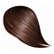 Medium ash brown hair color swatch on a white background